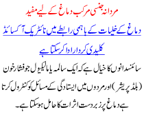 Mardana Jinsi Murakab Dimagh K Lye Mufeed