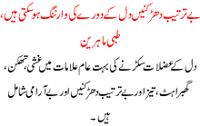 Betarteeb Dharknain Dil K Doray Ki Warning