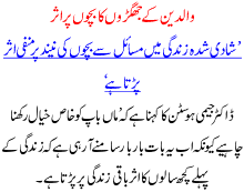 Waldain K Jhagron Ka Bachon Pr Asar