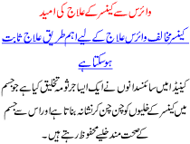Virus Se Cancer K Elaj Ki Umeed