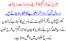 Maleria K Jaraseem Ka Tareeka Wardat Daryaft