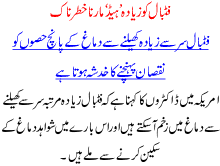 Football Ko Zyada Head Marna Khatarnak