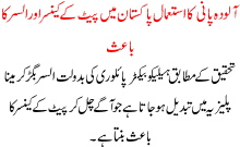 Alooda Pani Ka Istmaal