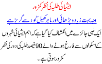 Ashiayi Talba Ki Nazar Kamzoor