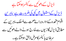 Deasel K Dhuain Sa Cancer Ho Sakta Ha