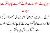 Aspreen K Istmal Se Jild K Cancer Se Bacha Ja Sakta Hai