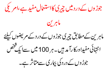 Joro K Dard Me Cherry Ka Istmal Mufeed Hai Americi Mahreen