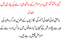 In Kpk Asthma Disease Increases With Cold Weather