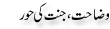 Urdu Joke Online : Wazahat Jannat Ki Hoor