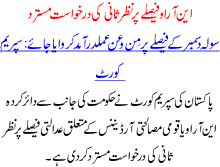 Nro Feslay Pr Nazar Sani Ki Darkhast