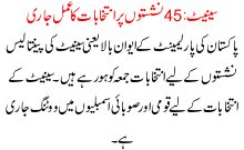 Senate Elections For 45 Seats Is Undergoing