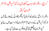 Ranjers Ka Sohrab Goth Me Operation 7 Mulzim Griftar Karachi