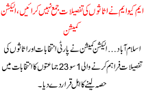 Mqm Ne Asaso Ki Tafseelat Jama Ni Karwai Election Comission