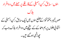 Two People Die After An Attack On Formar Provincial Assembly Member From Anp