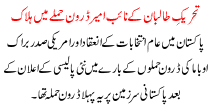 Tehrek E Talban K Naib Ameer Droon Hamle Me Halak