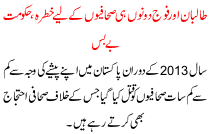 Talban & Army Is Dangerous For Media Reporter