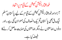 Independent Election Commission Forming Alliances