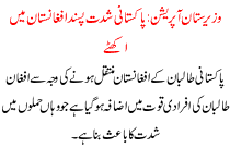 Pakistani Militants Together In Afghanistan And Waziristan Operation