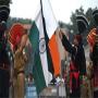 After the attack the flag hoisting ceremony at Wagah border