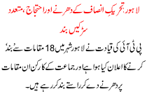 Pti Sit-ins And Protests Several Roadblocks