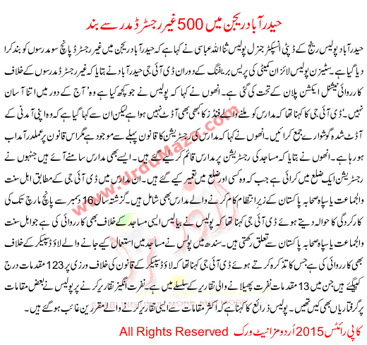 500 Unregistered Madrassas Closed In Hyderabad