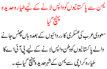 To Bring Back The Yemen Pakistanis Plane Reache In Hadida