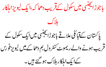 Bajaur Agency Blast Near School One Levies Official Killed