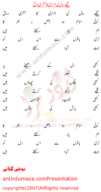 Urdu Love Poem
