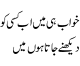 Khwab He May Ab Ksi Ko Dekhney Jata Houn May