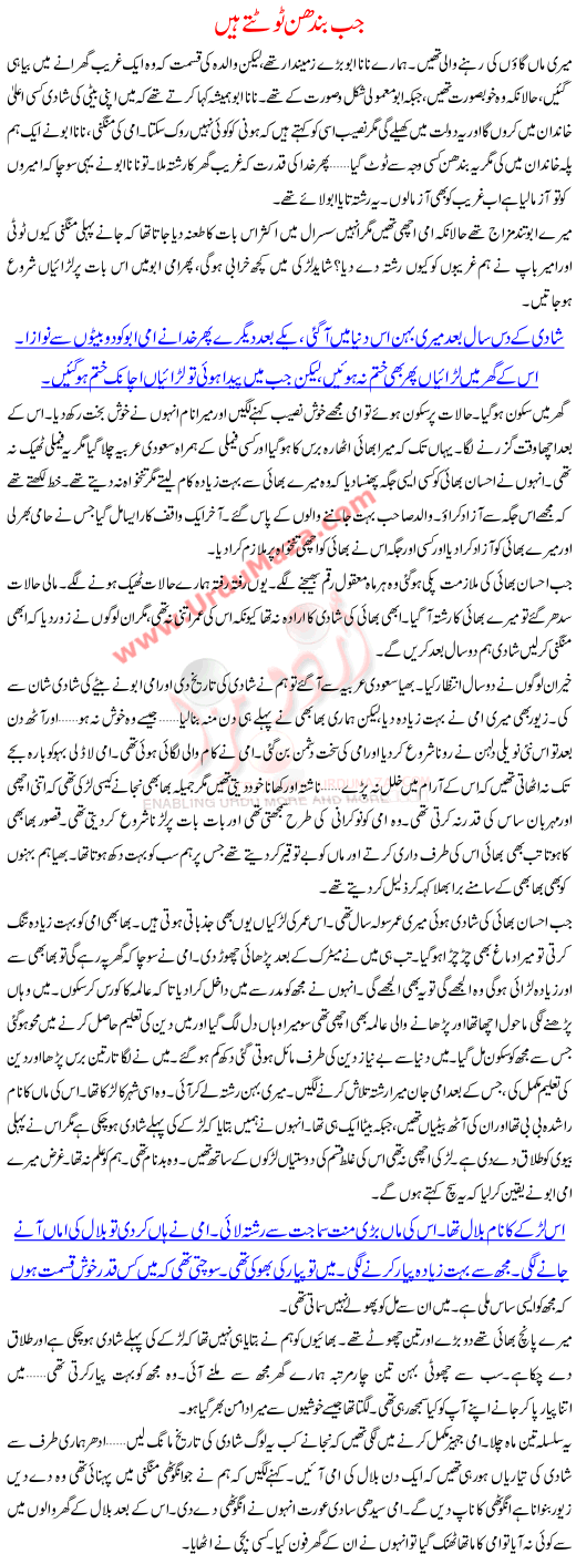 Jab Bandhan Toottay Hain