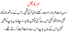 Sabar Ka Phal