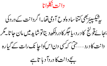 Daant Nikalwana - Urdu Novel By