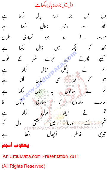 Urdu Sad Poem