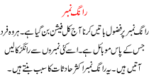 Urdu Kahani Rong Number